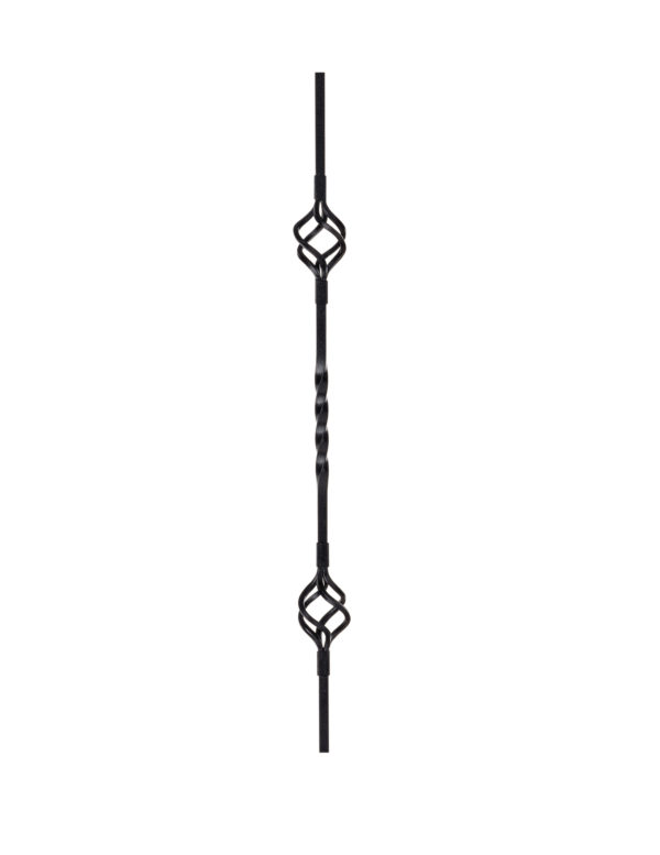 Edisto Metal Baluster Black Finish - Image 1