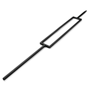 Metal Black Rectangle Spindle